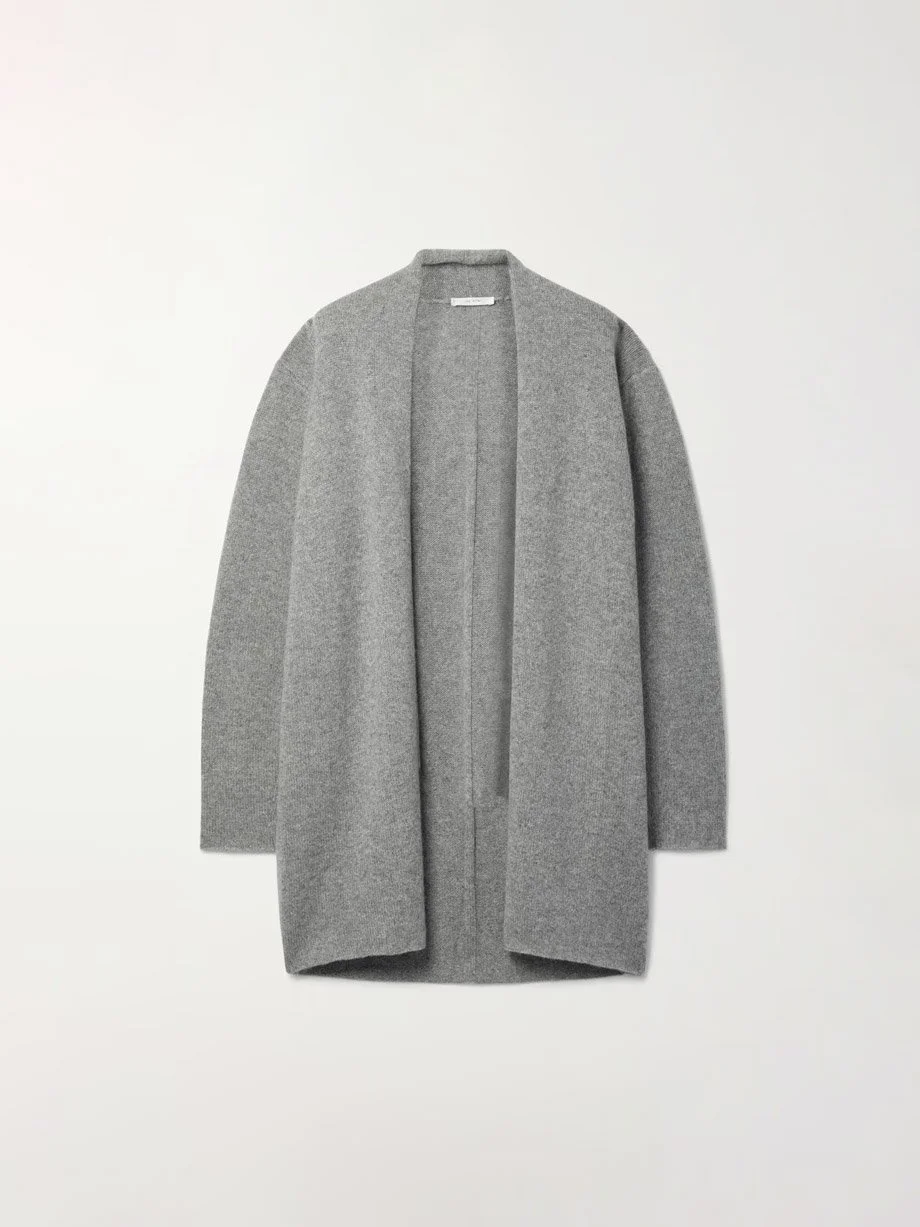 Winter Cashmere Minimal Cardigan featuring tops outerwear